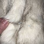 Vintage Bermans Womens Rabbit Fox Fur Coat Jacket Satin Lined Designer Small Photo 7