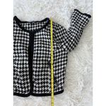 H&M  Divided Houndstooth Black and White Cropped‎ Jacket Size 10 Photo 6