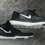 Nike Black and White FLYWIRE Tennis Shoes Photo 0