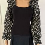 Anthropologie By Woven Ruffle-Sleeve Sweater Photo 6