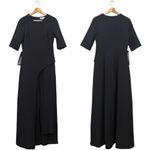 Kay Unger  Davina Walk Thru Jumpsuit Women's 6 Black Formal Cocktail Party NWT Photo 3