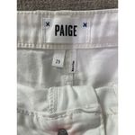 Paige  Denim White Raw Hem Cut Off Shorts Sz 29 Photo 3