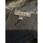 J.Crew NWOT Short Sleeve Slip Mini Dress Textured Satin Black Sz 8 Photo 6
