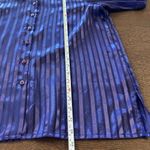 Bonworth  Women’s Purple Striped Button Down Shirt Lightweight Size Medium Photo 5