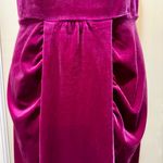 Belle Poque Magenta Velvet Halter Dress w/ Adjustable Button Straps | XL Purple Photo 6
