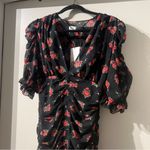ZARA NWT Black Ruched Rose Floral Mini Dress
Size S Photo 6