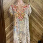 Savanna Jane Floral Embroidered Tunic Dress Women’s Small Boho Festival Multiple Photo 1