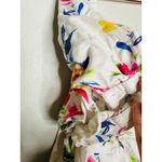 MARISSA WEBB x RTR White Floral Printed Short Sleeve Puff Sleeve Wrap Top Size M Size M Photo 7