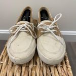 Tommy Hilfiger White & Tan Slip On Boat Shoes 8 Photo 3