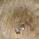 LC Lauren Conrad Semi Precious White Stone Rose Gold Tone Necklace Photo 8