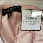 Laundry by Shelli Segal Pink Satin Column Evening Gown Size 12 Laundry Sleeveless Thigh Slit Slip Dress Photo 8