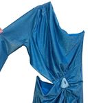 Baobab Collection NEW NWT Baobab Talita One Sleeve Cutout Maxi Dress In Bianca Blue Photo 5