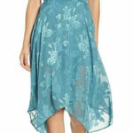 Leith  Womens Sleevless Ruffle Neck
Floral Wrap Midi Dress Teal
Small Photo 0