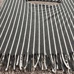 Handmade Women's One Size Fringe Striped Waterfall Cardigan - Reversible Photo 8