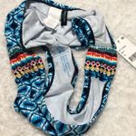Kenneth Cole 🆕 Tribe Vibes shirred hipster bikini bottoms blue white colorful Photo 3