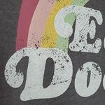 Wildfox  EASY DOES IT BURNOUT RAINBOW GRAPHIC SWEATSHIRT GRAY MEDIUM Photo 4