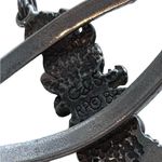 Vintage Native American Southwestern Inlaid Hearts Slave Bracelet/Ring Silver Photo 6