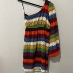 Judith March  Retro One Balloon Sleeve Crochet Rainbow Dress Women’s, Size M Photo 5
