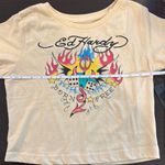 Ed Hardy NWT  Graffiti Crop Top L Photo 2