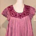 Free People Cutie Pie Romper In Azalea Combo Pink Embroidered Boho Romper Size L Photo 3