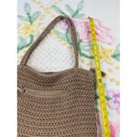 The Sak The‎  Crochet Tote Bag Brown Hobo Shoulder Bag Photo 4