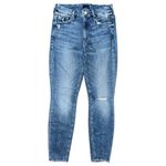 Mother Denim Women’s Size 27 Popism Blue The Looker High Rise Ankle Skinny Jeans Photo 5