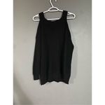 Rue 21 Black Knit Cold Shoulder Sweater Size Small Photo 4