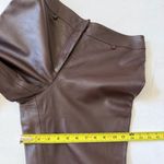 Willi Smith Collection Lambskin Leather Brown Pants Soft Womens Photo 5