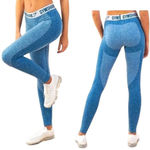 Gymshark Flex Leggings In Deep Teal/Ice Blue Athletic Pants Seamless Size XS Photo 1