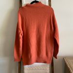 SheIn orange soft knit high neck long sleeve sweater Photo 3