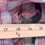 Carbon 2 Cobalt Womens Button Blouse Size XS Plaid Casual V Neck Long Sleeve Red Photo 9