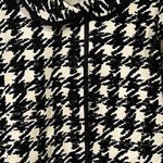Barbara Katz Womens Cropped Jacket Size S Black White Abstract Cotton Statement Photo 2
