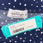 Kaileigh  NWT Size 1X Navy Blue - White Polka Dot Ruffle Trim Giselle Skirt Photo 3