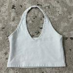 Brandy Melville  White Halter Top One Size Photo 0