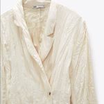 ZARA NWT CREASED-EFFECT SATIN JACKET Medium Lightweight Photo 5
