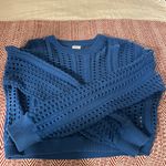 Blue See Through Sweater Size M Photo 0