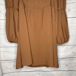 Exlura NWT  • Mini Dress • Brown • Long Sleeves • Puff Sleeves • XXL Photo 2