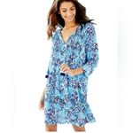 Lilly Pulitzer  Marilina Tunic Dress “Raising Shell” Aqua Spritz – Size Large Photo 1