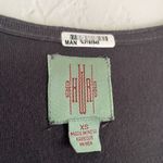 Anthropologie HWR Monogram Embroidered Black Tank Top Metallic Boho Artsy Photo 2