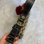 Coach y2k 2007 Black Brown Jacquard Hobo Signature Shoulder Bag Photo 6