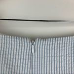 NWT Pamela Roland Pinstripe Mermaid Mini Skirt 6 White Photo 7