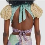 Love The Label Patchwork Cotton Voile Crop Top White Size XS Photo 5