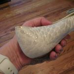 Bettye Muller New Womens 38.5 Designer Italy 8.5 Flats White Silver Rainrop Shoe Photo 9