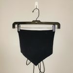 SheIn Criss Cross Tied Backless Hanky Hem Cami Top, Black, Size S, EUC Photo 2