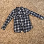 OP  blue flannel button down top Photo 1