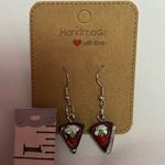 Handmade Chocolate Cake Earrings Brown Photo 4