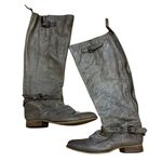 Steve Madden  Rovvee Light Brown Leather Tall‎ Boho Boots Distressed Size 7.5 Photo 1