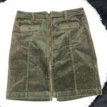 D. Jeans D.jean skirt women’s size 8 Olive green zipper up Corduroy mini skirt casual Photo 1