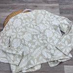 Tahari ‎ 100% linen floral tropical printed open front cardigan jacket Photo 5