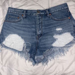 Free People  Denim Shorts We The Free Distressed 28 Photo 0